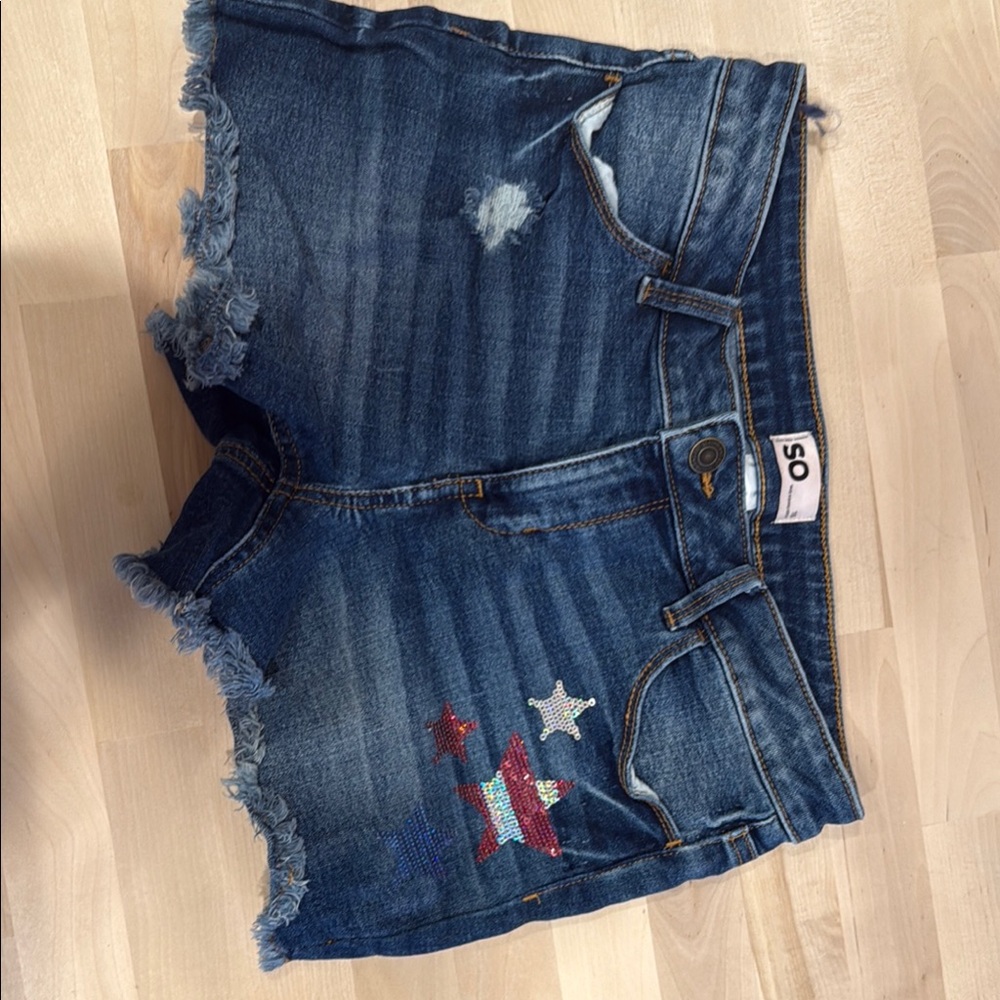 Blue Denim Girls Shorts 3 pack bundle